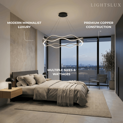 Arcato Modern Copper Chandelier 