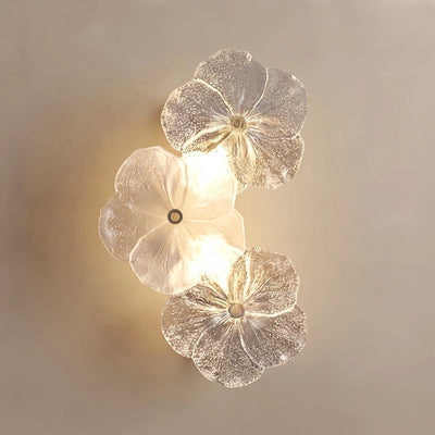 Modern Wall Lamp -- Carbon Steel & Glass White for Bedroom Living Room