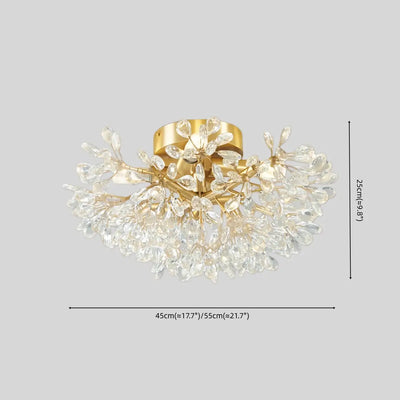 Excelis Elegant Semi-Flush Ceiling Light