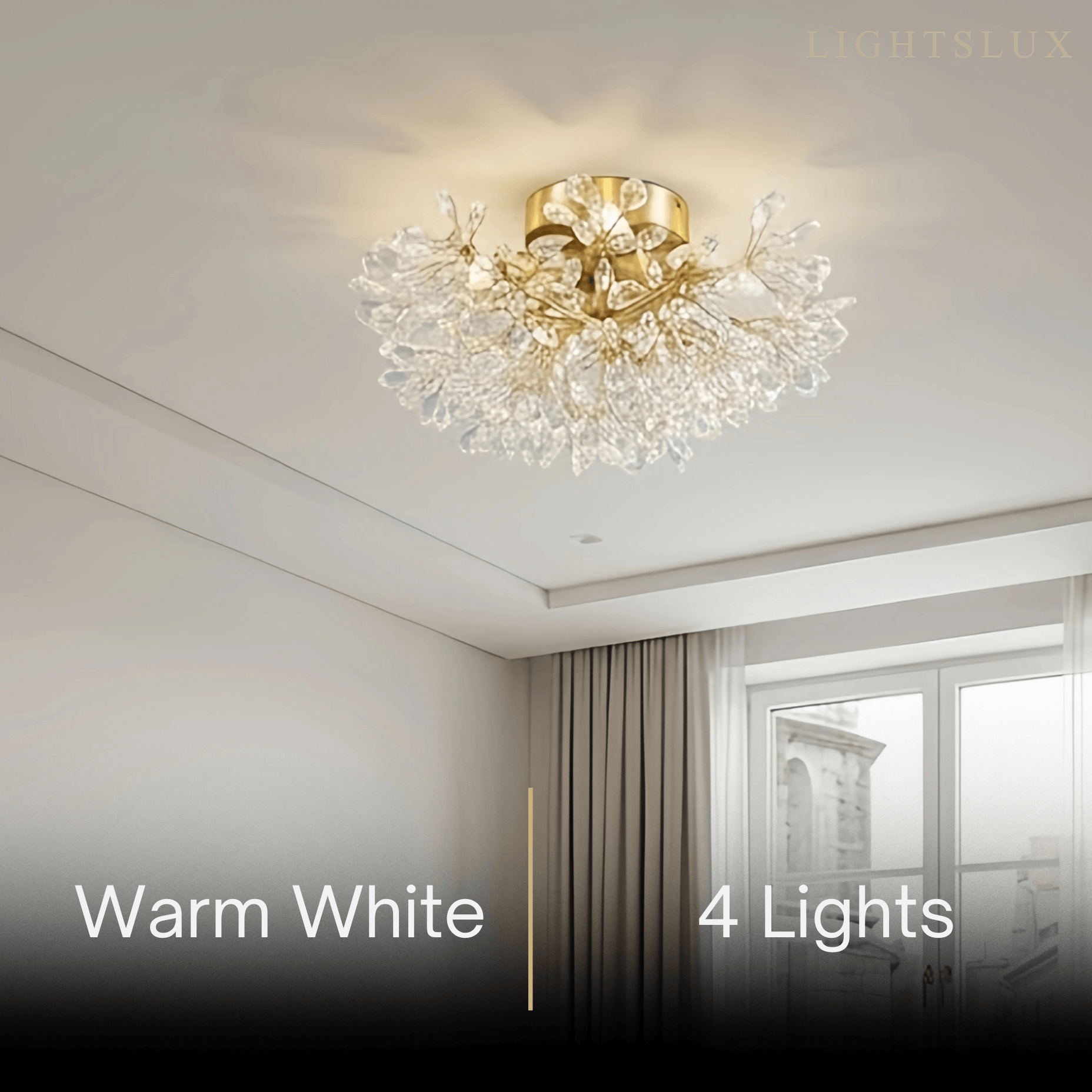 Excelis Elegant Semi-Flush Ceiling Light