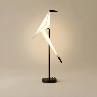 Vivara Nordic Table Lamp – Bird Crane Metal Black/Gold 