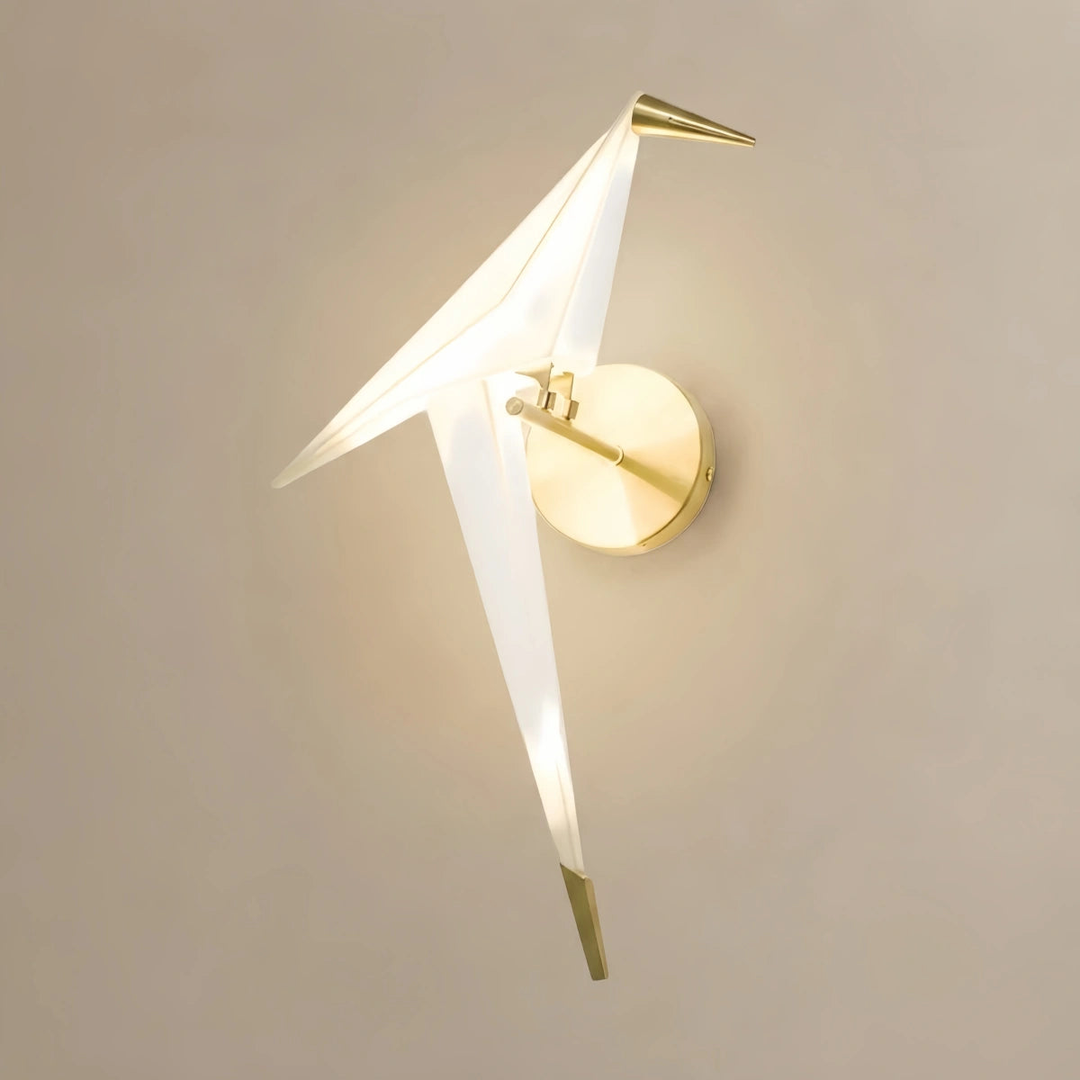 Vivara Modern Wall Lamp – Acrylic Bird Gold/White for Living Room / Bedroom