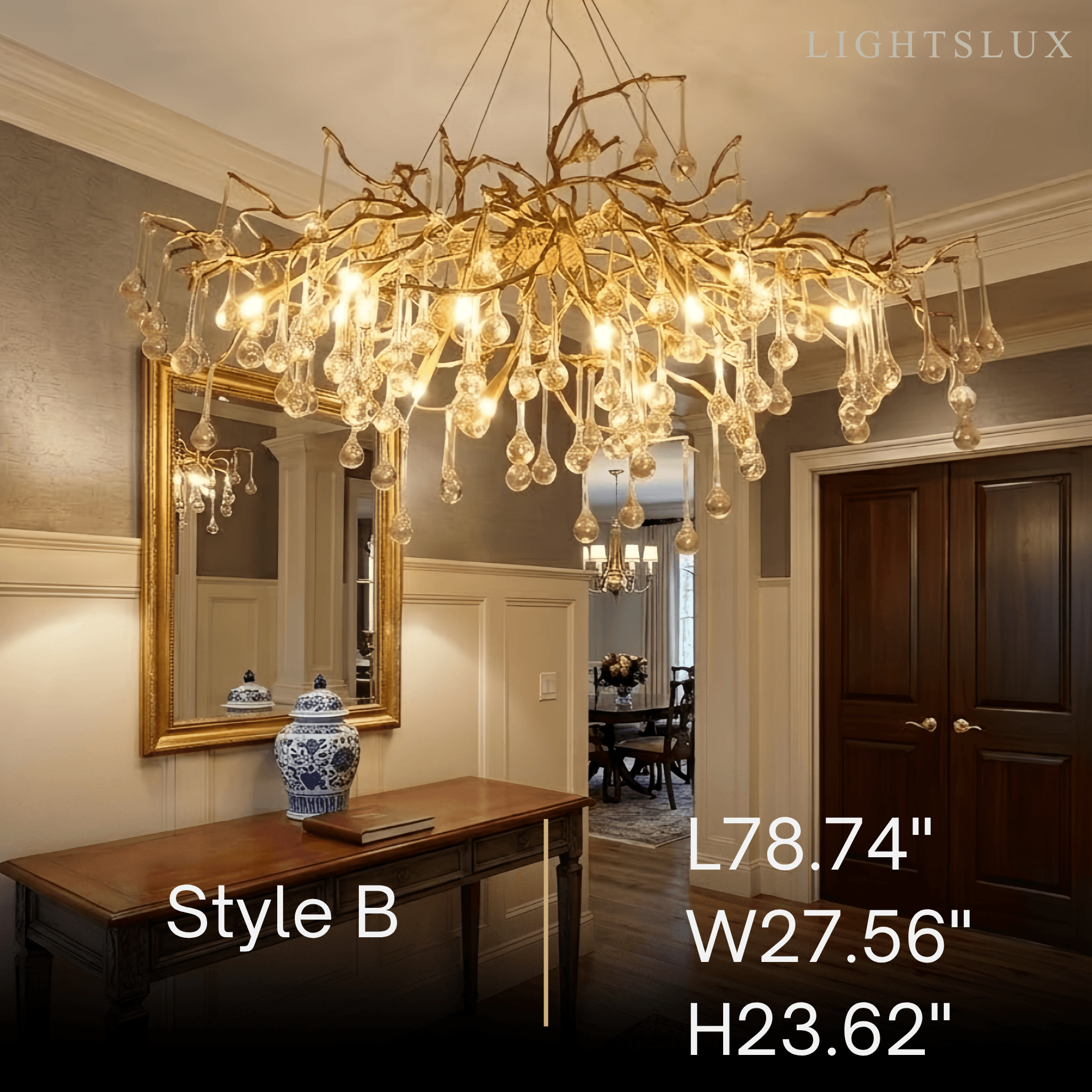 Excelis Luxury Branch Chandelier 