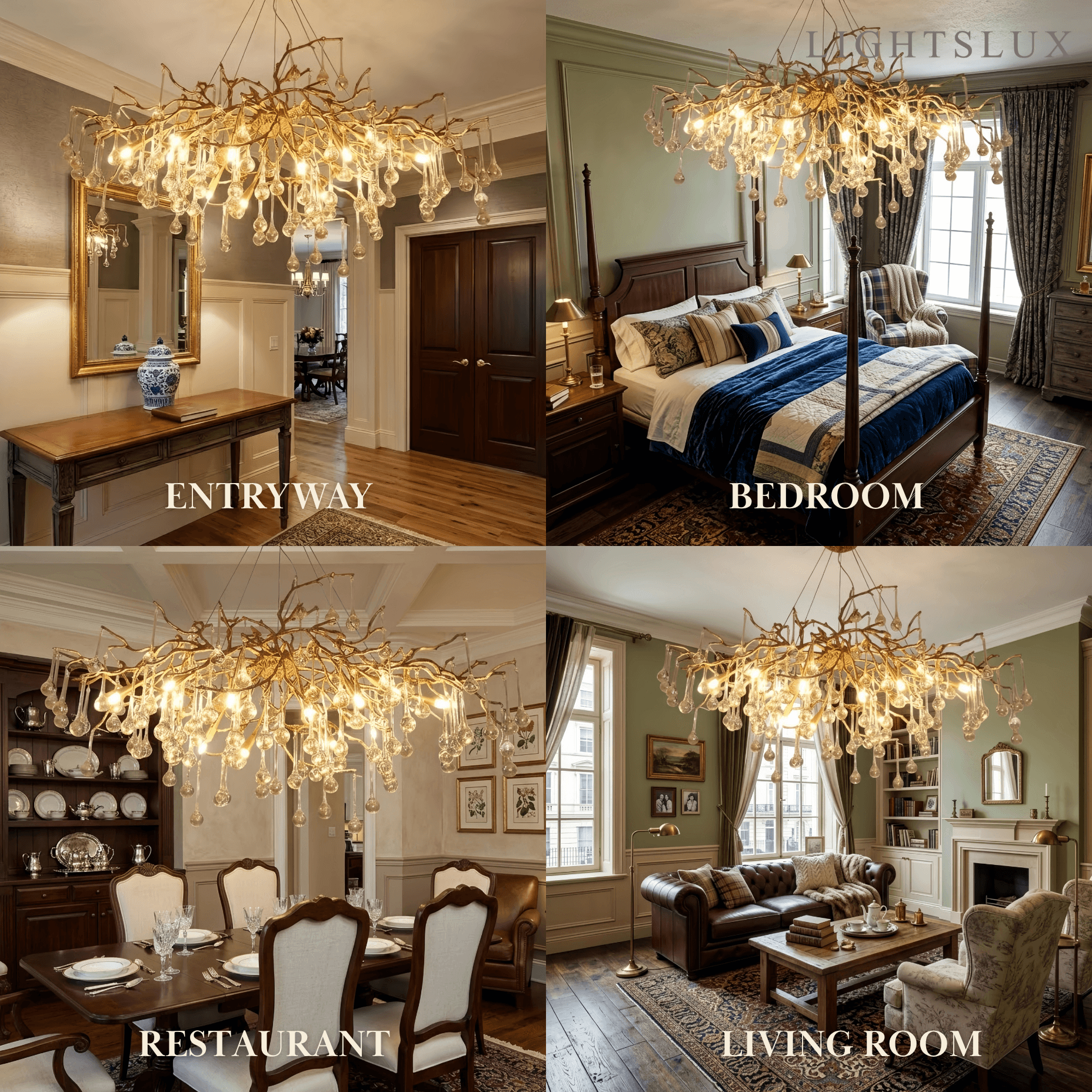 Excelis Luxury Branch Chandelier 