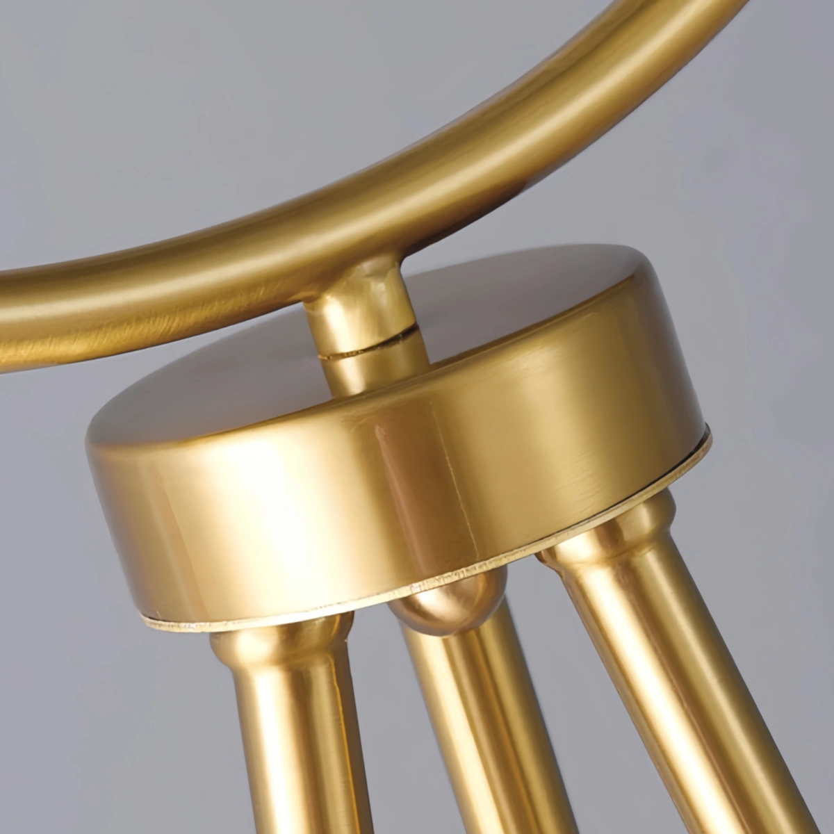 Velora Modern Glass Ball Tripod Floor Lamp with Tray