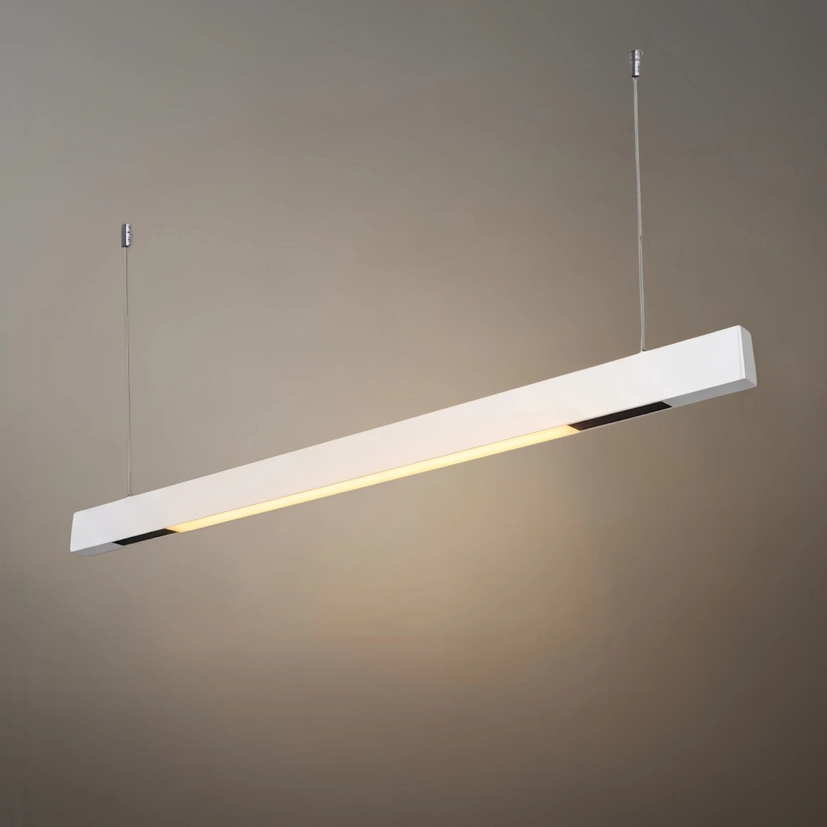Modern Linear Pendant Light -- Aluminum PMMA Black or White
