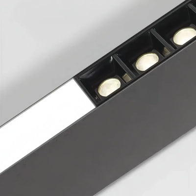Modern Linear Pendant Light -- Aluminum PMMA Black or White