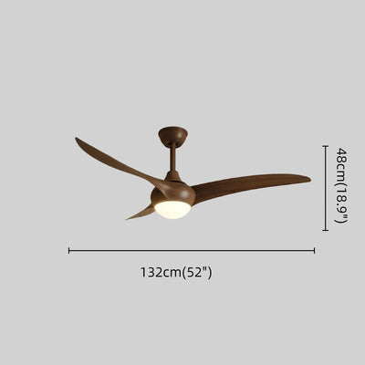Zenno Moderne Deckenventilatorlampe mit LED – Walnussholzmaserung für das Wohnzimmer