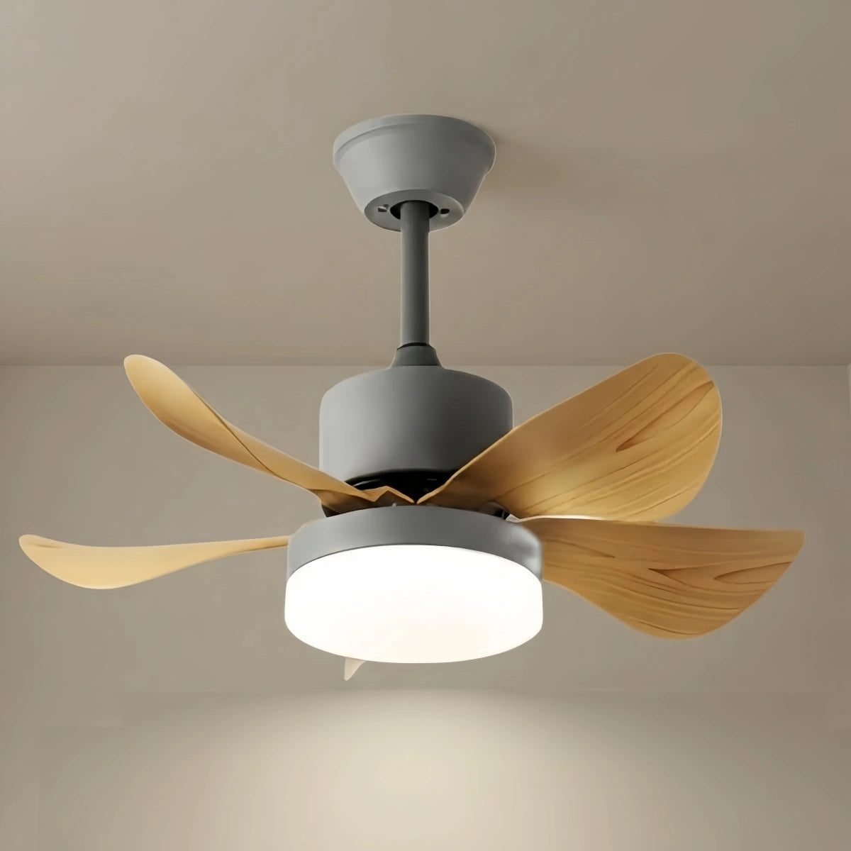 Minimalist_Ceiling_Fan_Light_--_Metal_ABS_with_LED_White_Oak_Grey_Black_Green_for_Bedroom