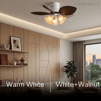 Vivara Modern Low Profile Ceiling Fan Light
