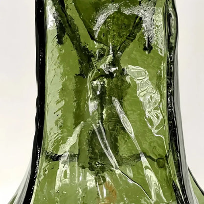 Modern Flower Glass Pendant Light -- White/Green/Smoked