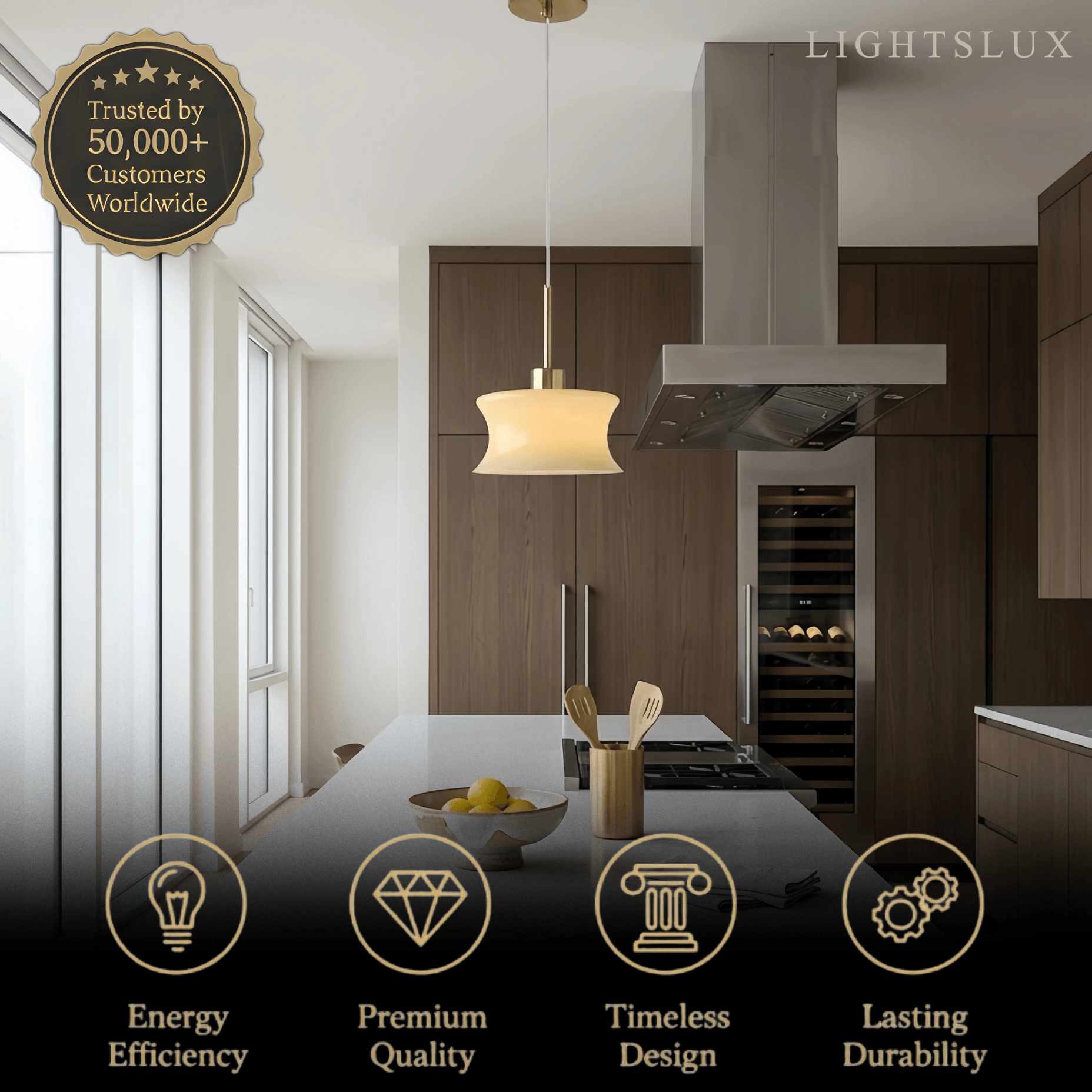 Vetro Modern Glass Pendant Light