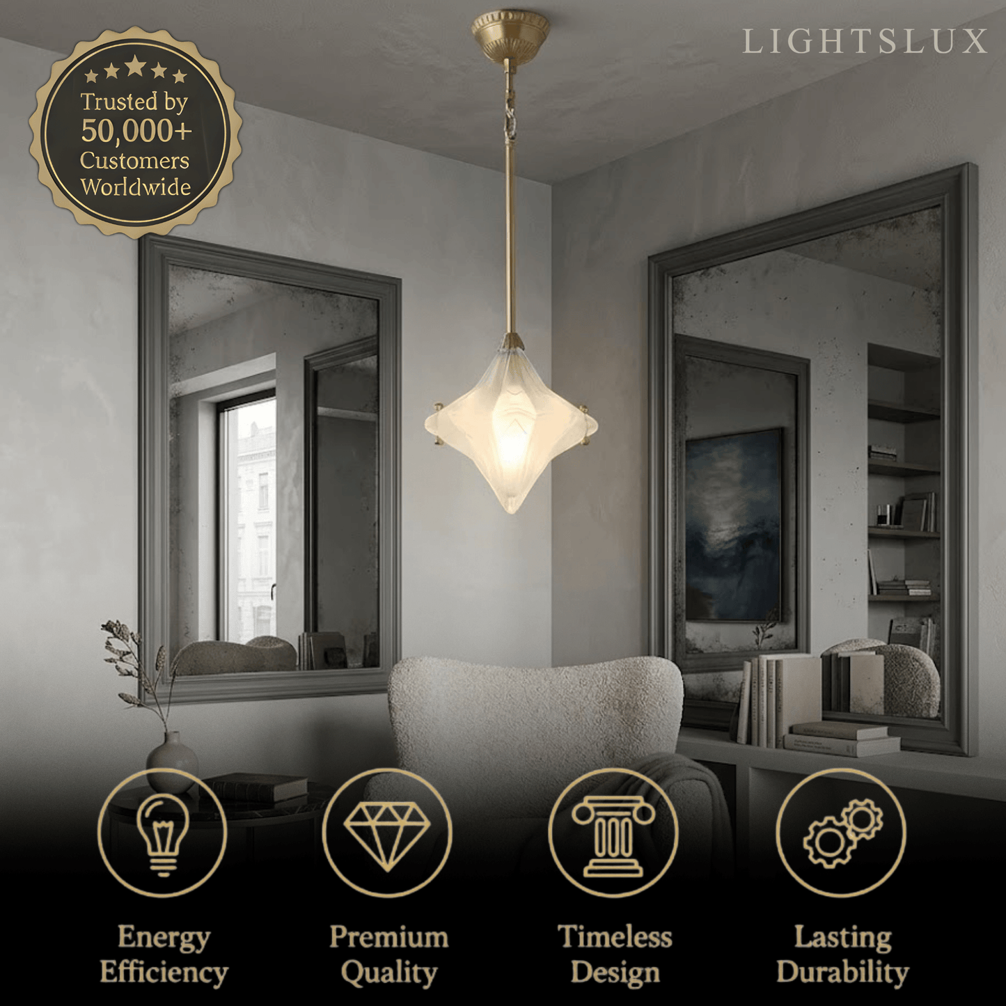 Lunara Modern Star Pendant Light 