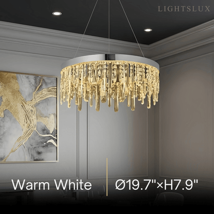 Velora Modern Crystal Drop Chandelier