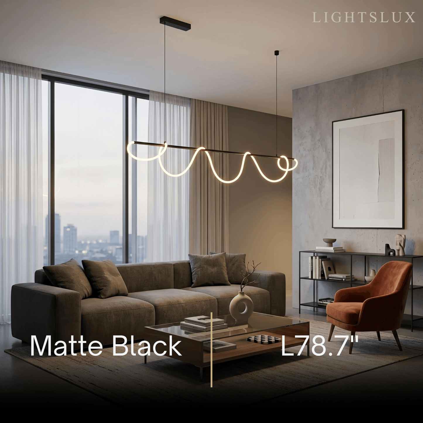 Arcato Minimalist Linear Chandelier
