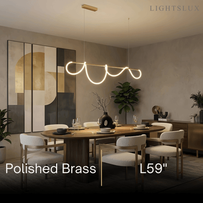 Arcato Minimalist Linear Chandelier