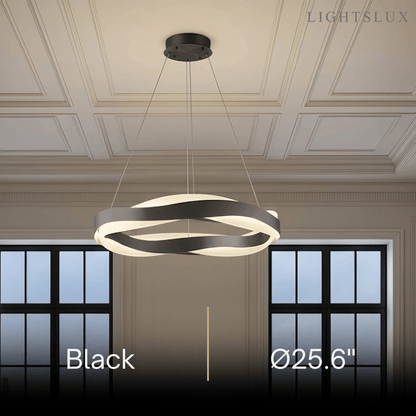 Velora Modern Wave Circular Pendant Light