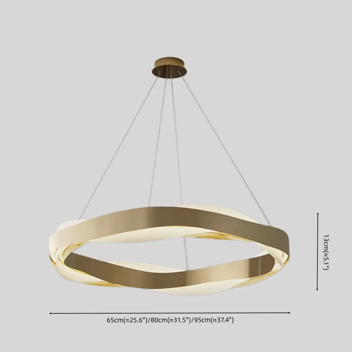 Velora Modern Wave Circular Pendant Light
