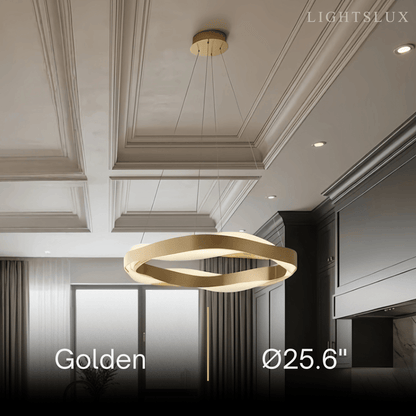 Velora Modern Wave Circular Pendant Light