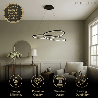 Arcato Nordic Swirl Chandelier