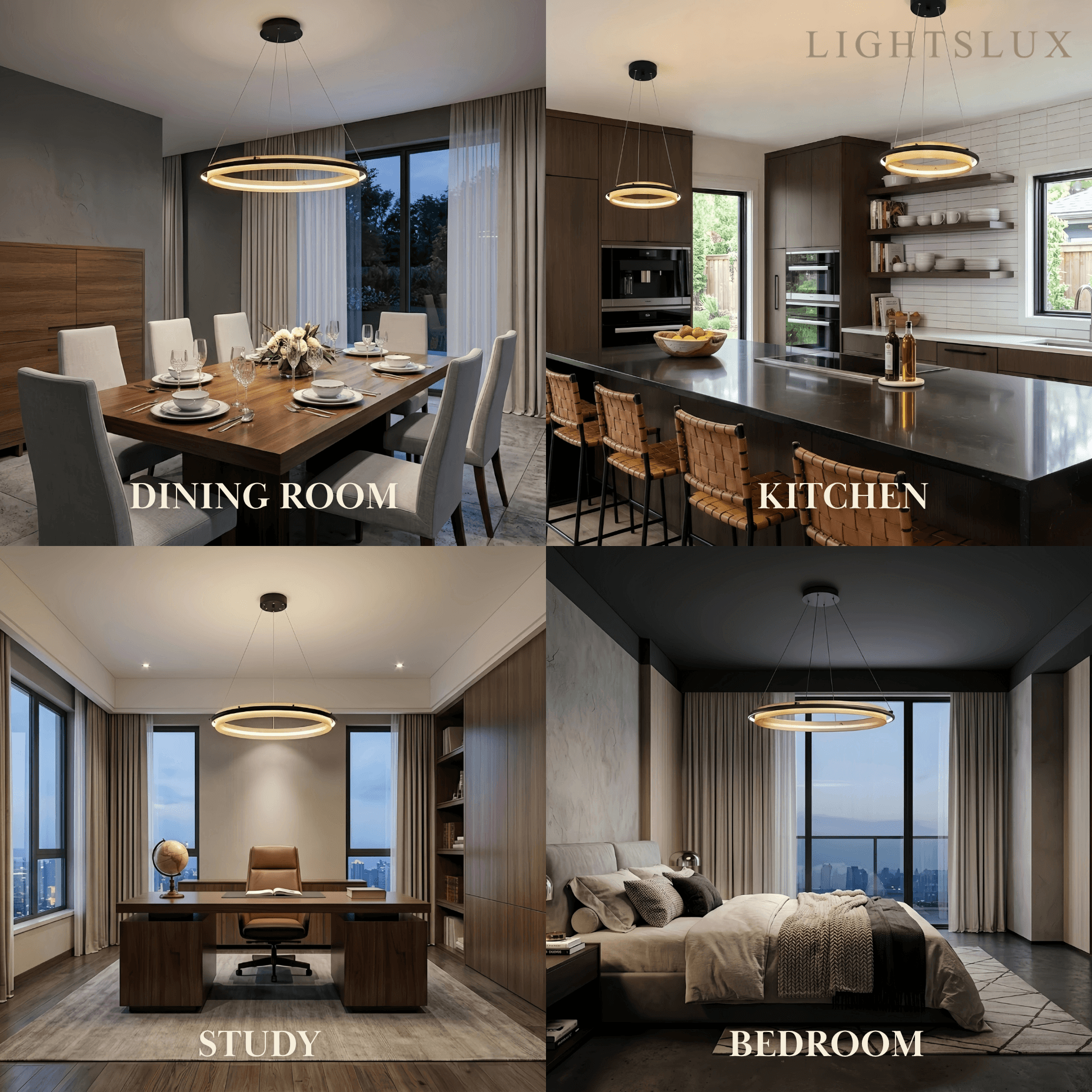 Vivara Post-Modern Ring Pendant Light