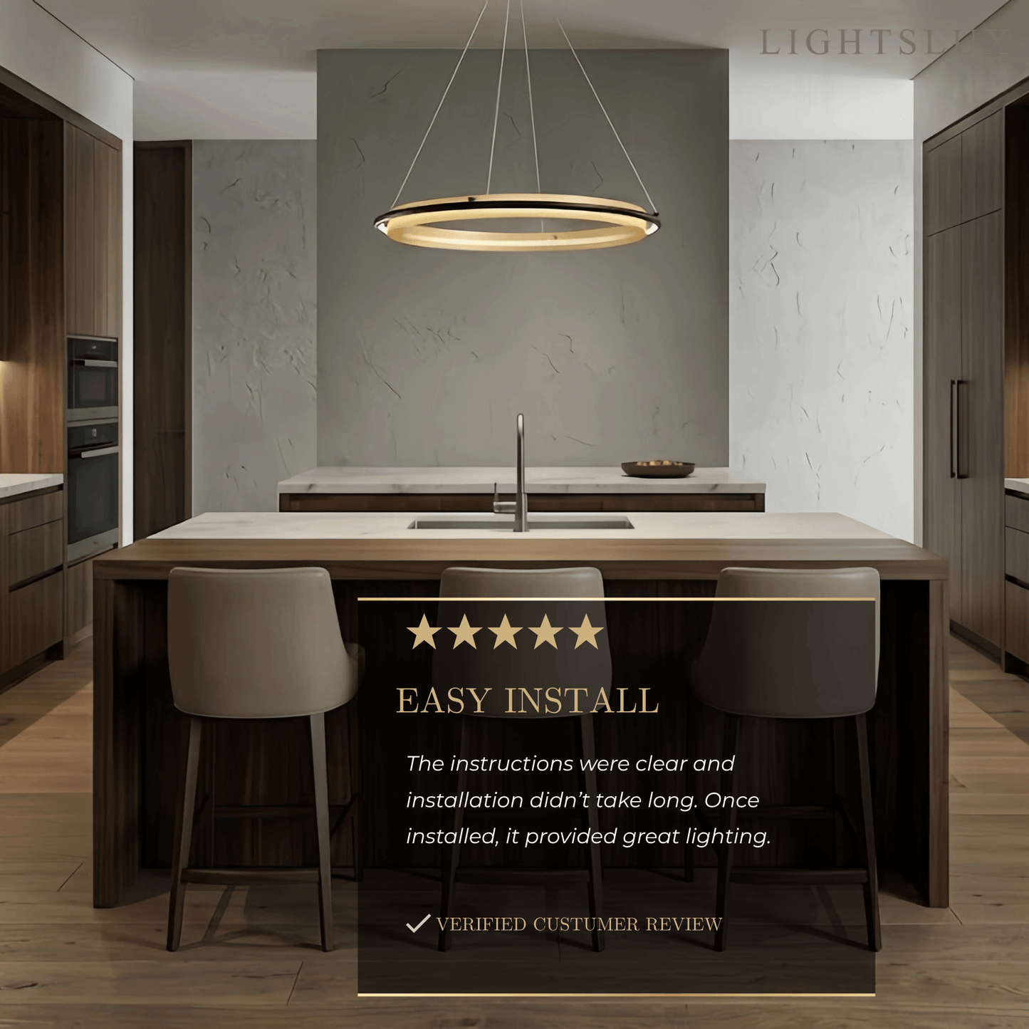 Vivara Post-Modern Ring Pendant Light