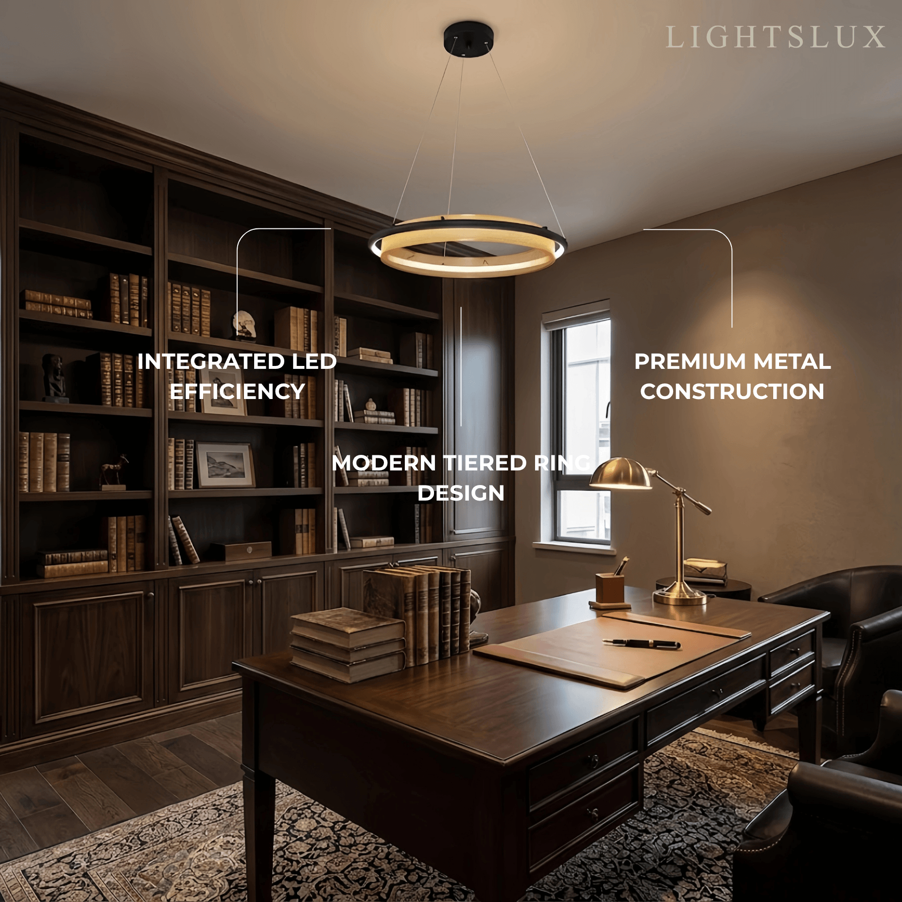 Vivara Post-Modern Ring Pendant Light