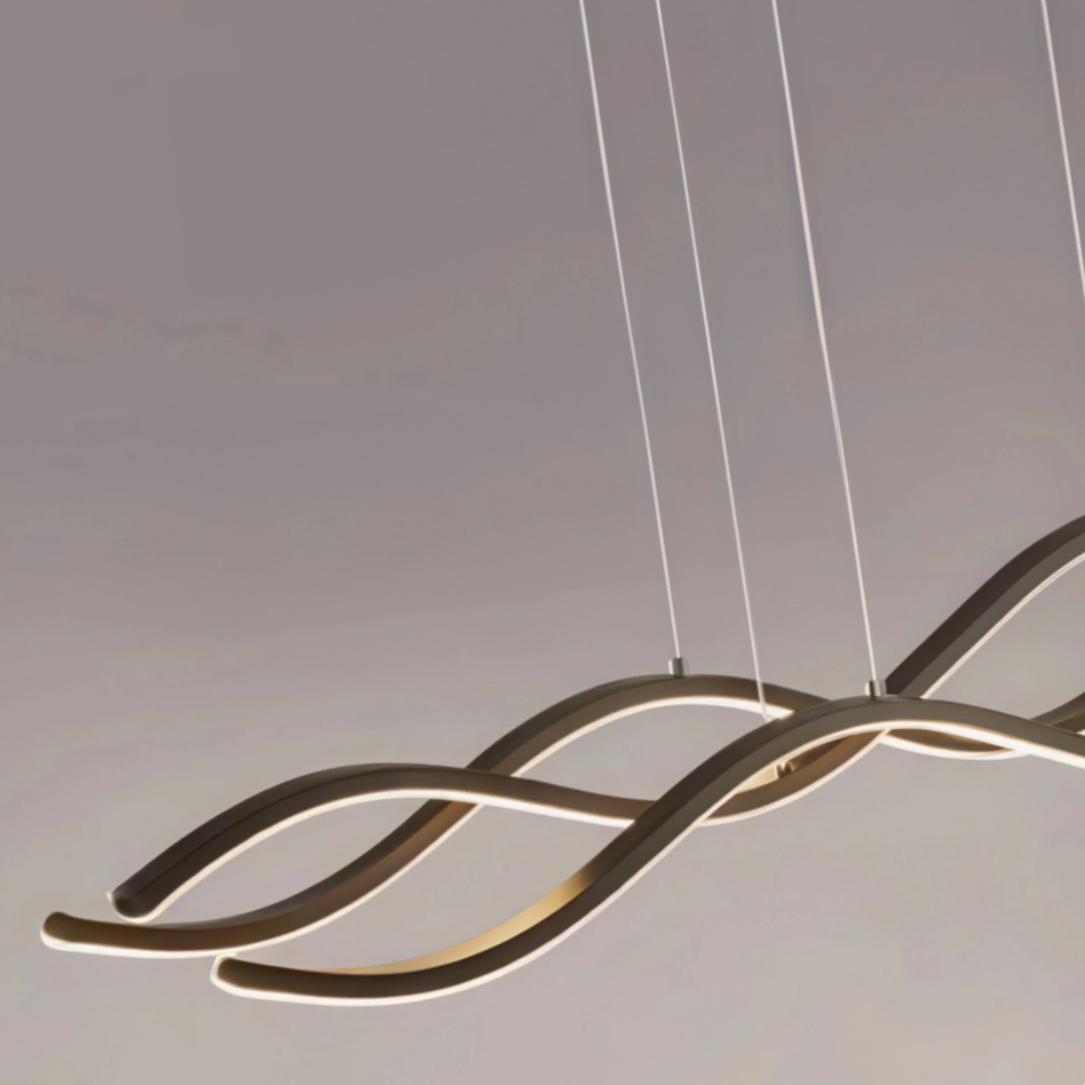 Arcato Modern Wavy Pendant Light