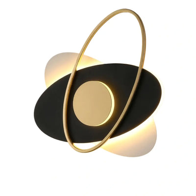 Vivara Modern Oval Wall Lamp – Frosted Glass Brass Black/White for Bedroom / Living Room