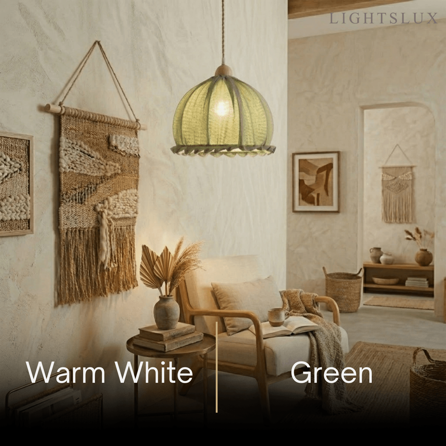 Zenno Minimalist Fabric Pendant Light 