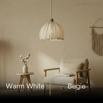 Zenno Minimalist Fabric Pendant Light 