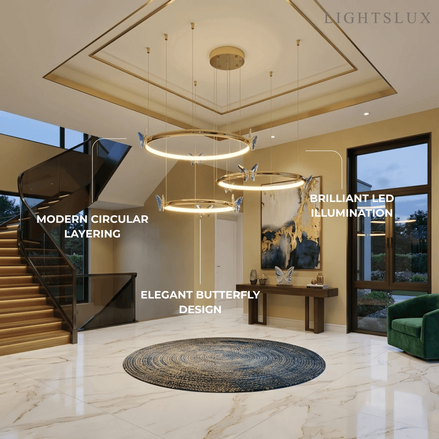 Velora Modern Circular Chandelier 