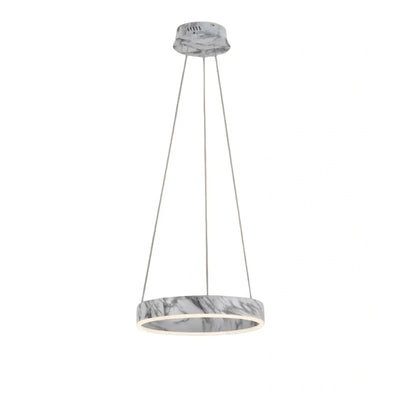 Contemporary Tiered Circular  Chandelier -- Marble