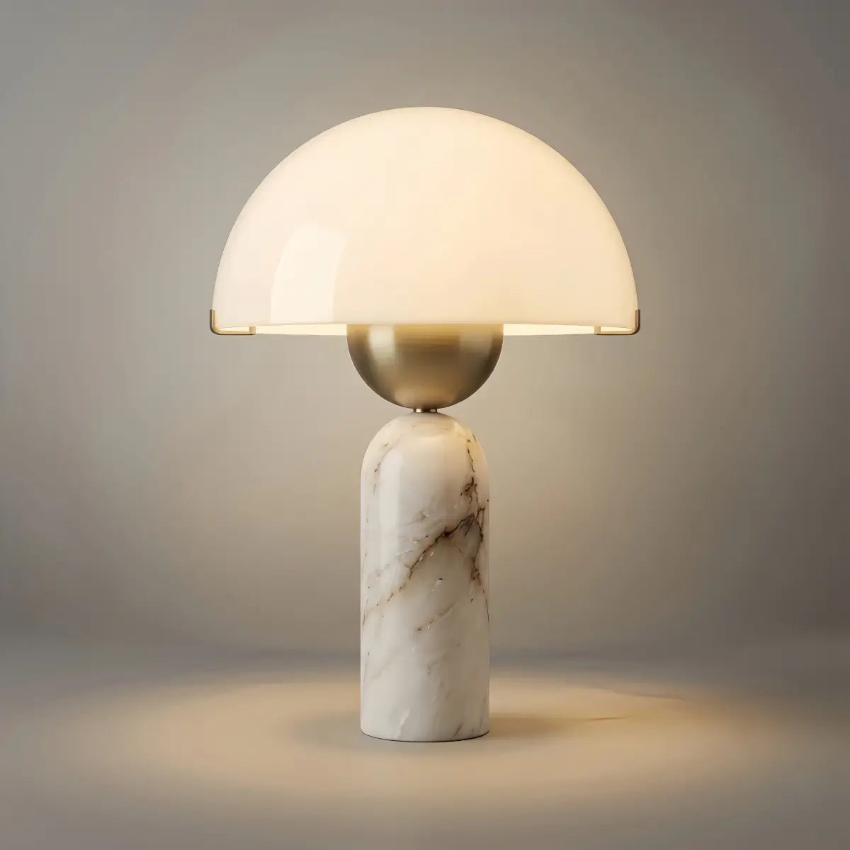 Alba Minimalist Alabaster Table Lamp