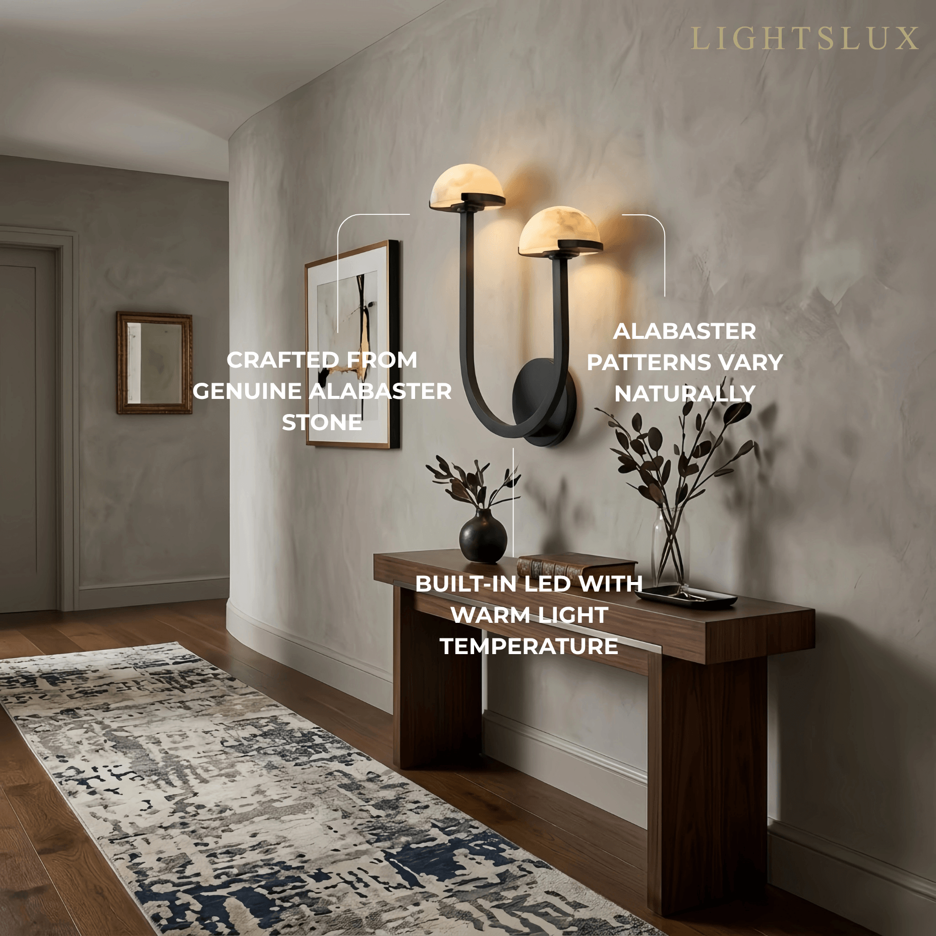 Alba Modern Double Wall Light