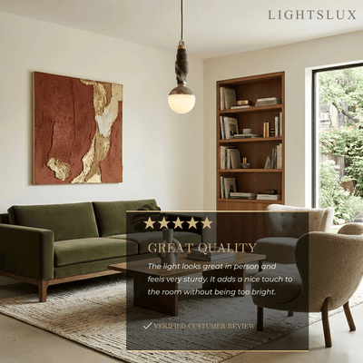 Alba Minimalist Marble Alabaster Pendant Lamp