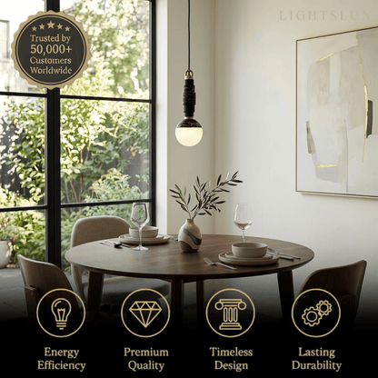 Alba Minimalist Marble Alabaster Pendant Lamp