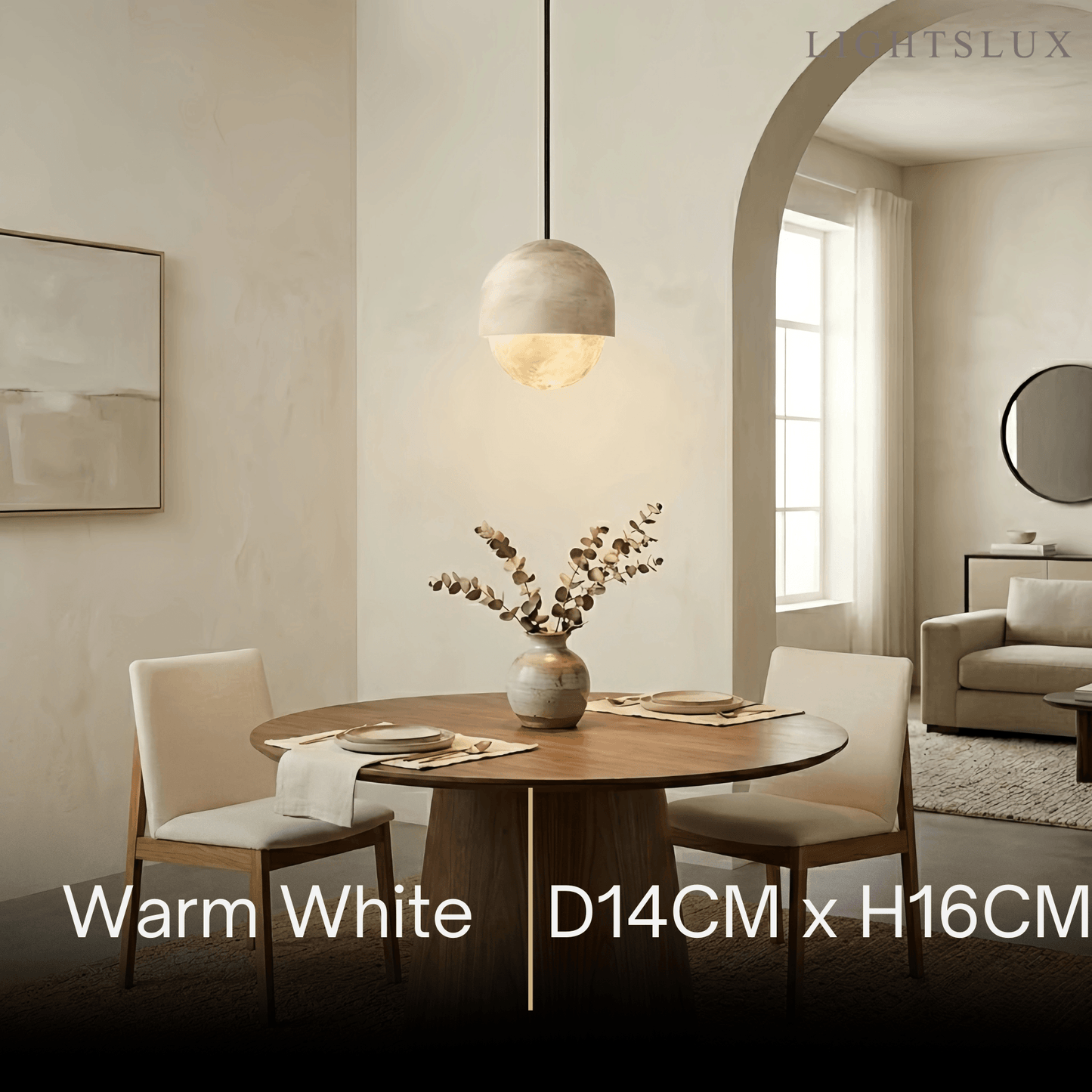 Alba Modern Alabaster Pendant Light
