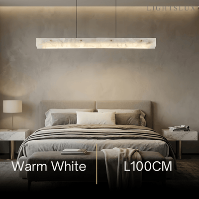 Alba Modern Alabaster Linear Pendant Light