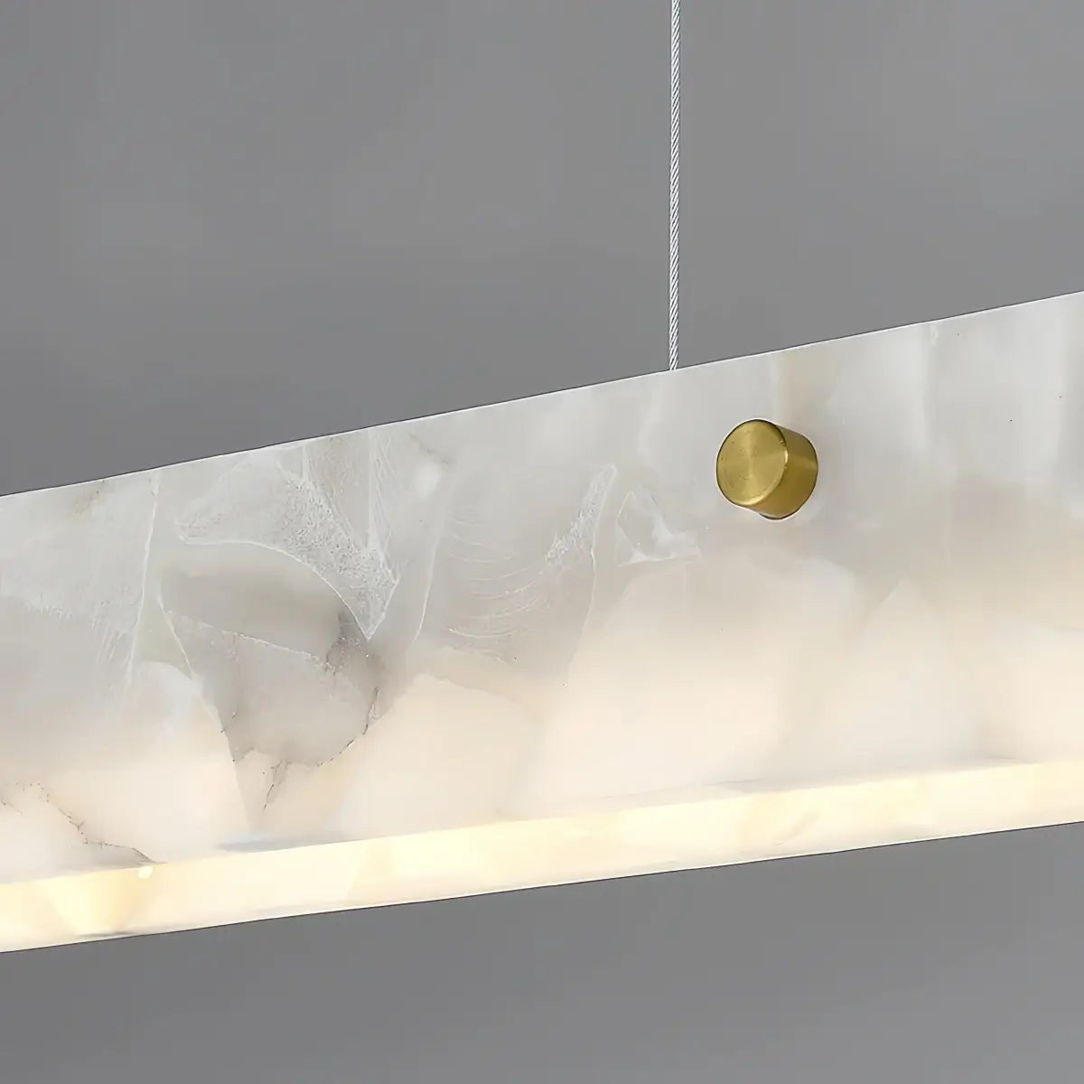 Alba Modern Alabaster Linear Pendant Light