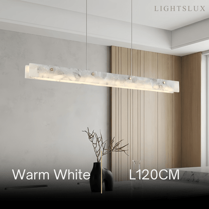 Alba Modern Alabaster Linear Pendant Light
