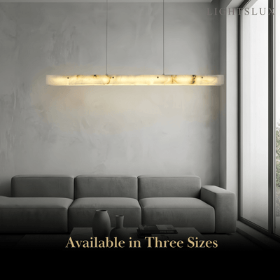 Alba Modern Alabaster Linear Pendant Light