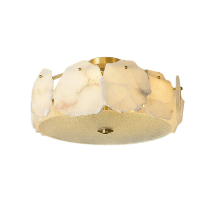Alba Modern Alabaster Glass Ceiling Light 