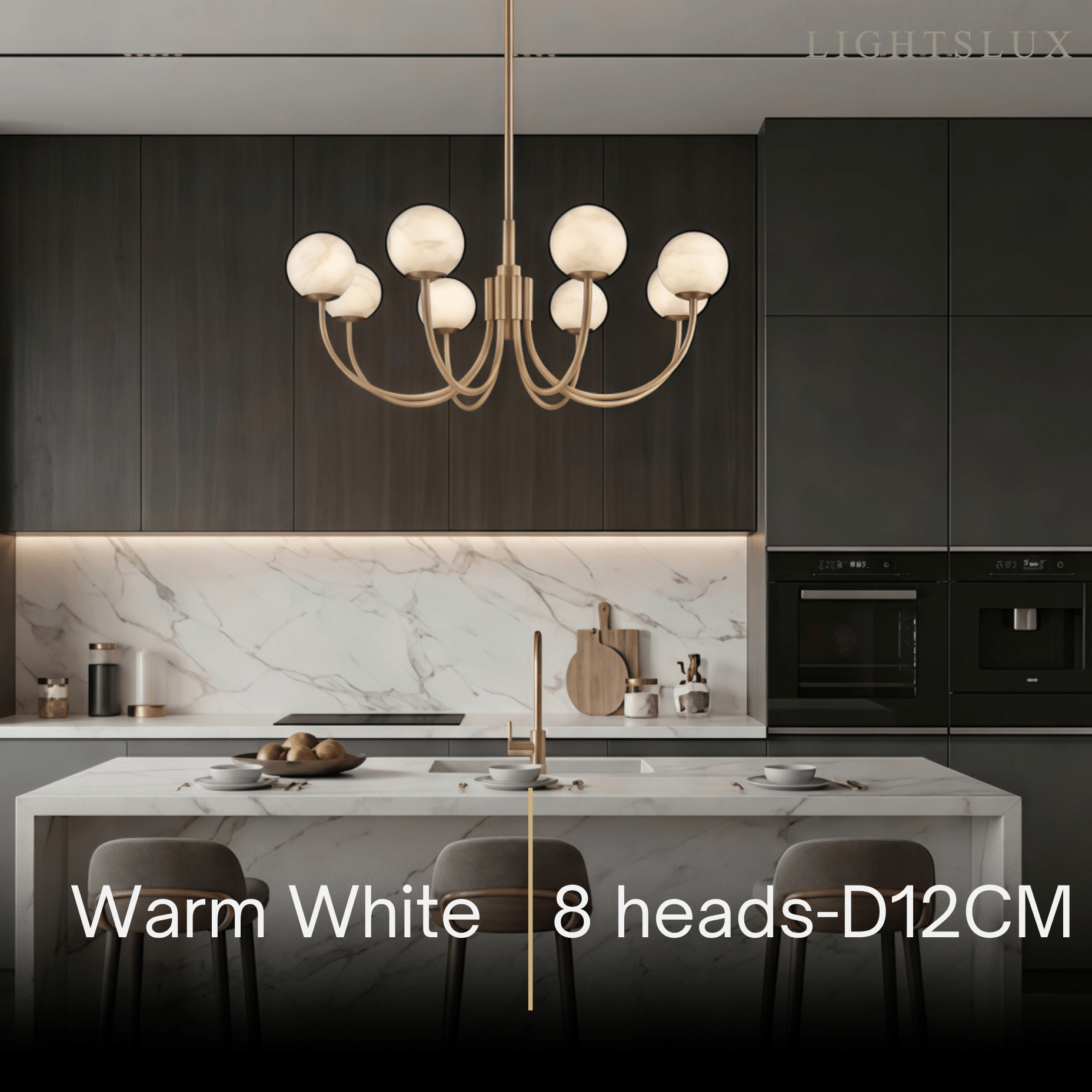 Alba Modern Minimalist Globe Chandelier