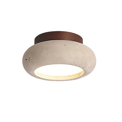 Strata Japanese Style Travertine Ceiling Light