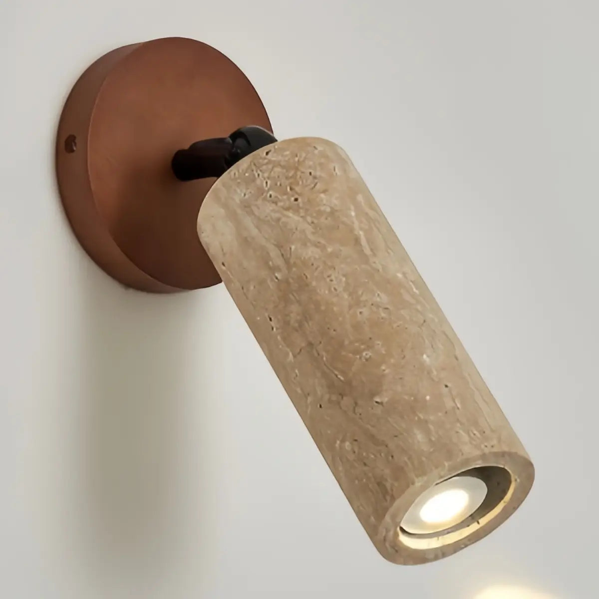 Strata Natural Travertine Pendant Light