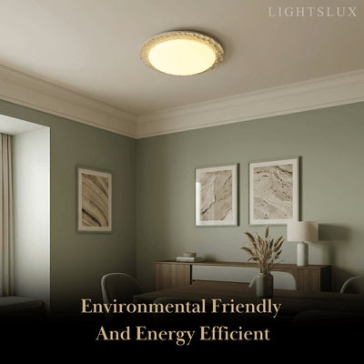 Strata Natural Travertine Ceiling Light