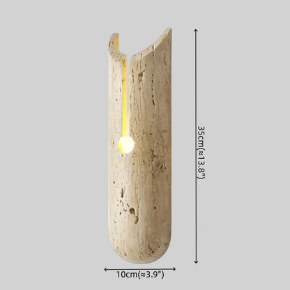 Strata Natural Travertine Wall Light 