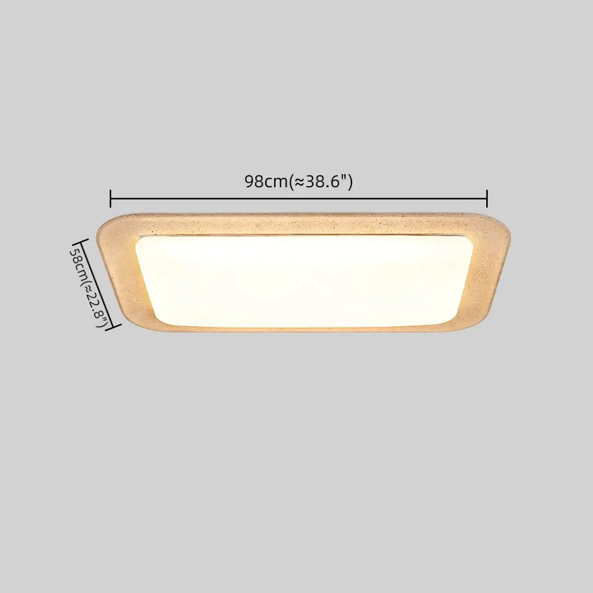 Strata Modern Travertine Ceiling Light – Yellow Stone