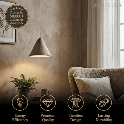 Strata Modern Travertine Pendant Light
